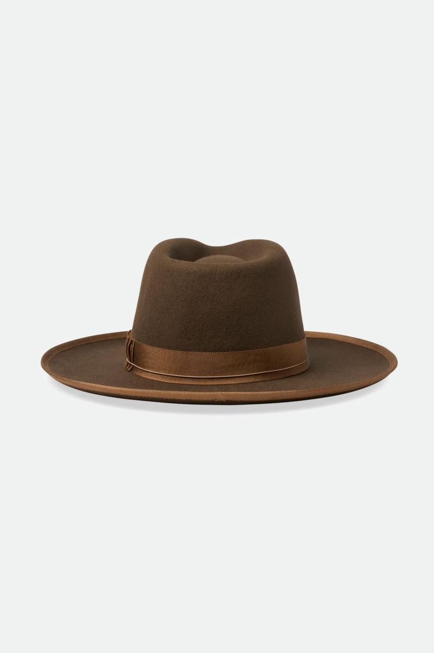 Brown Women's Brixton Reno Fedora Fedoras | 380271-NJC