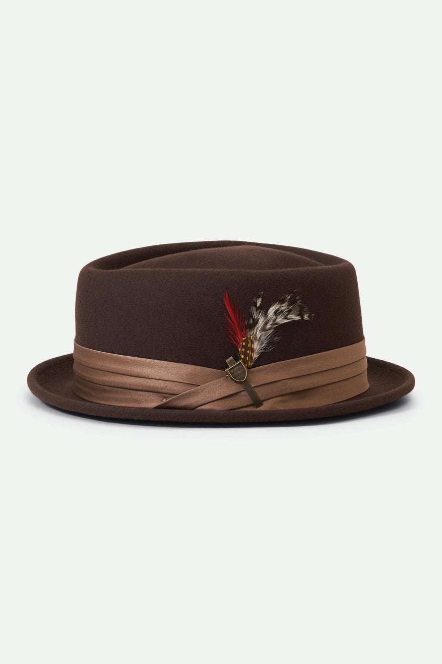 Brown Women's Brixton Stout Pork Pie Hats | 859017-ITW