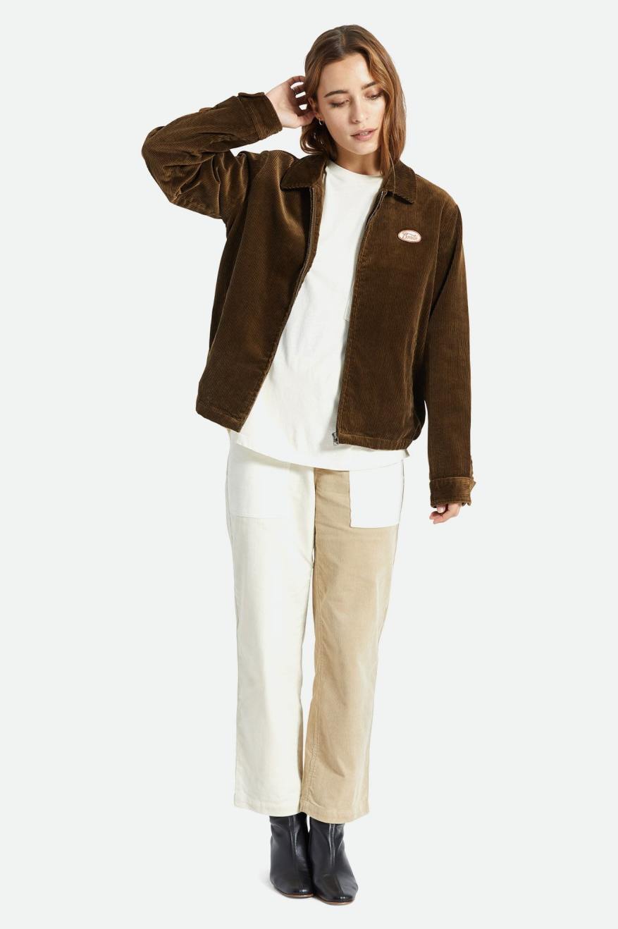 Brown Women's Brixton Utopia Jackets | 913620-SFZ