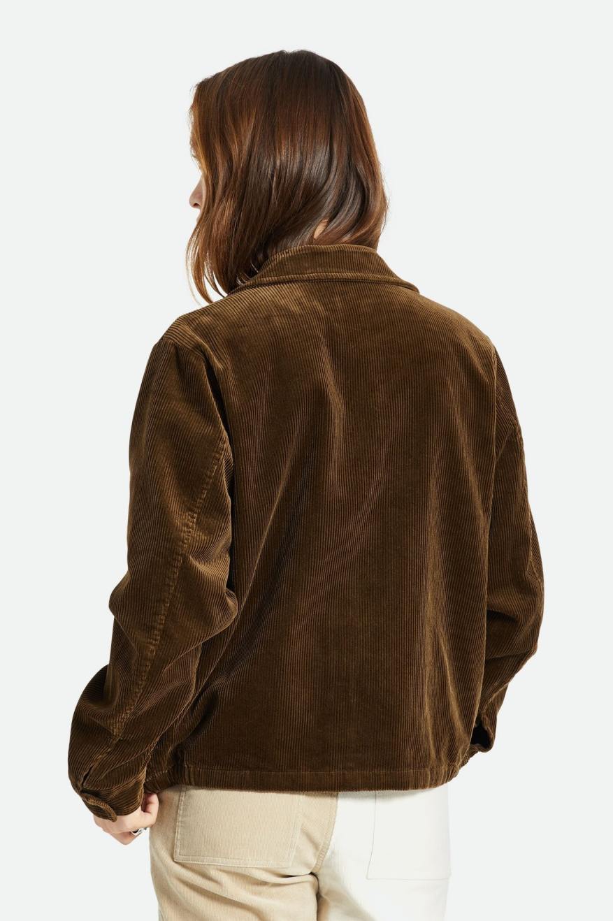 Brown Women's Brixton Utopia Jackets | 913620-SFZ