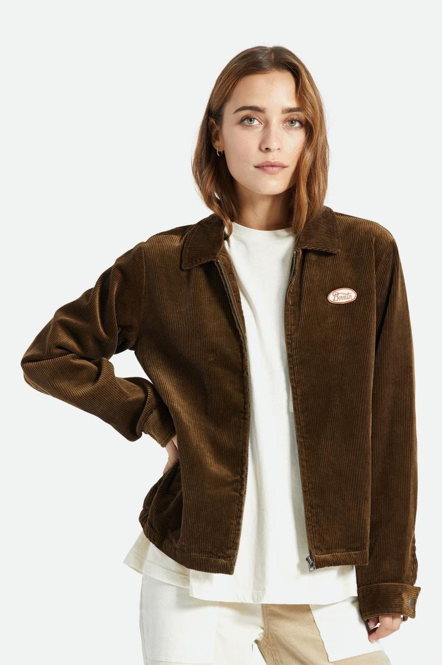 Brown Women\'s Brixton Utopia Jackets | 913620-SFZ