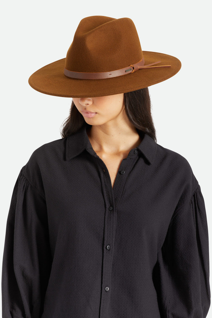 Coffee Men's Brixton Field Proper Hats | 239418-MIJ