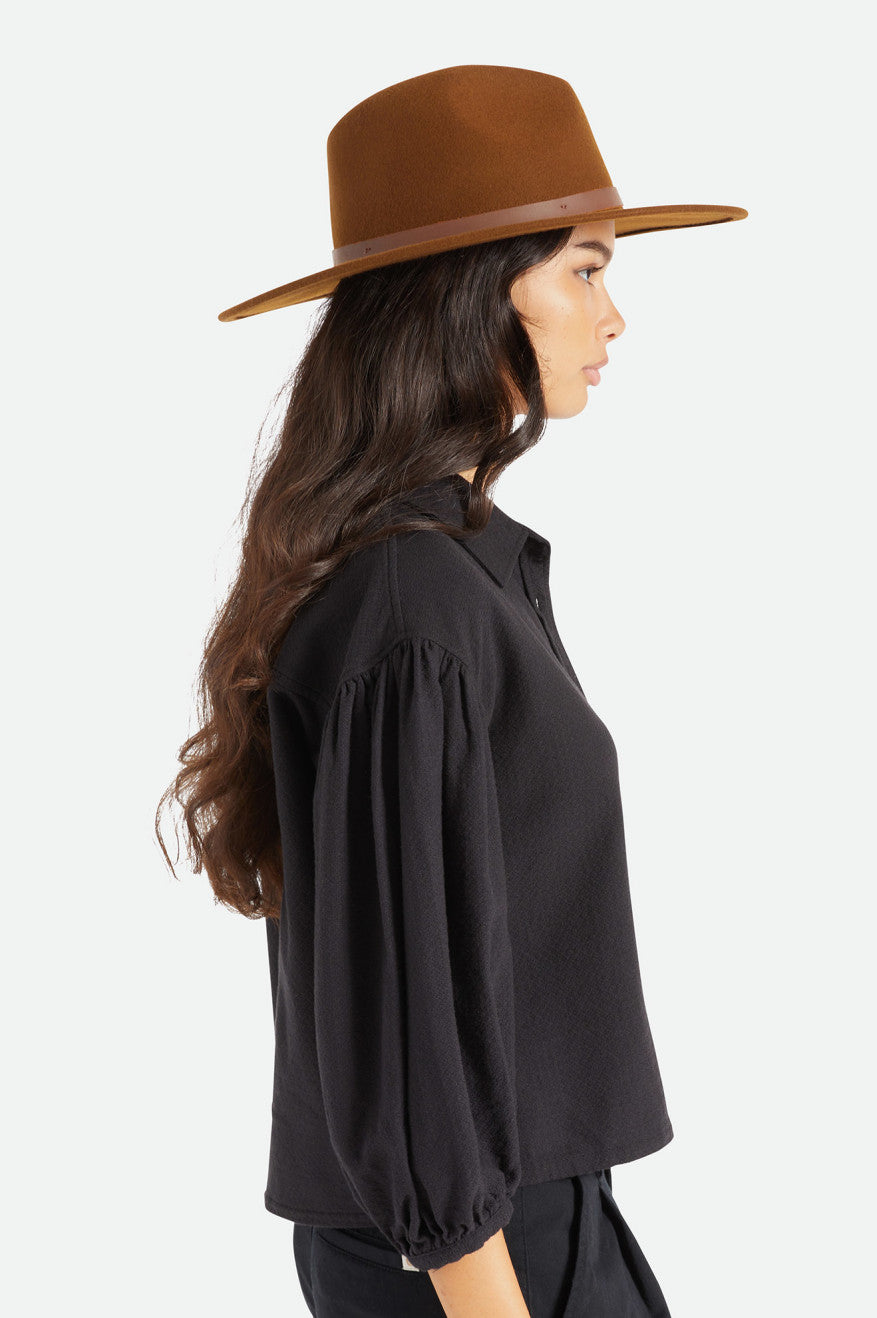 Coffee Women's Brixton Field Proper Hat Hats | 156729-JVT