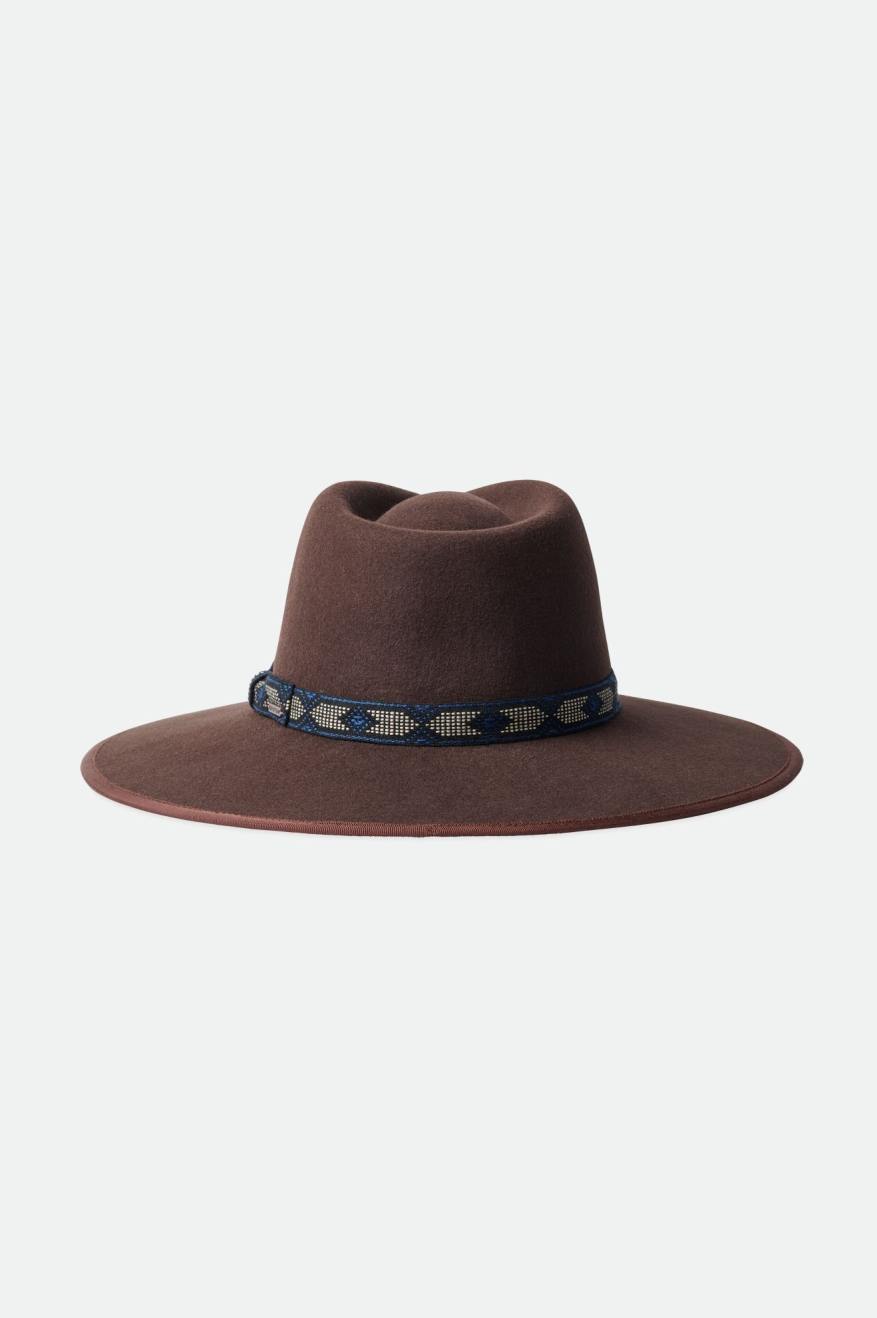 Deep Brown Men's Brixton Jo Rancher Hats | 759210-XUW