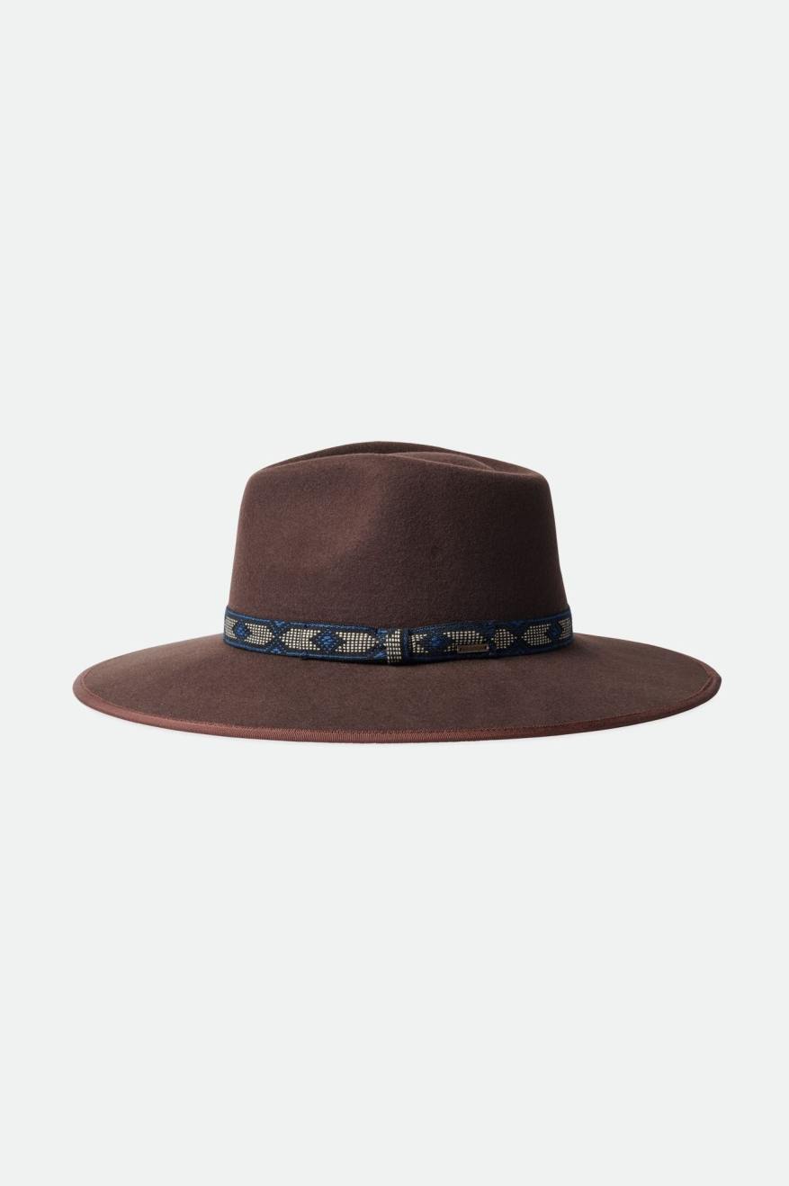 Deep Brown Men's Brixton Jo Rancher Hats | 759210-XUW