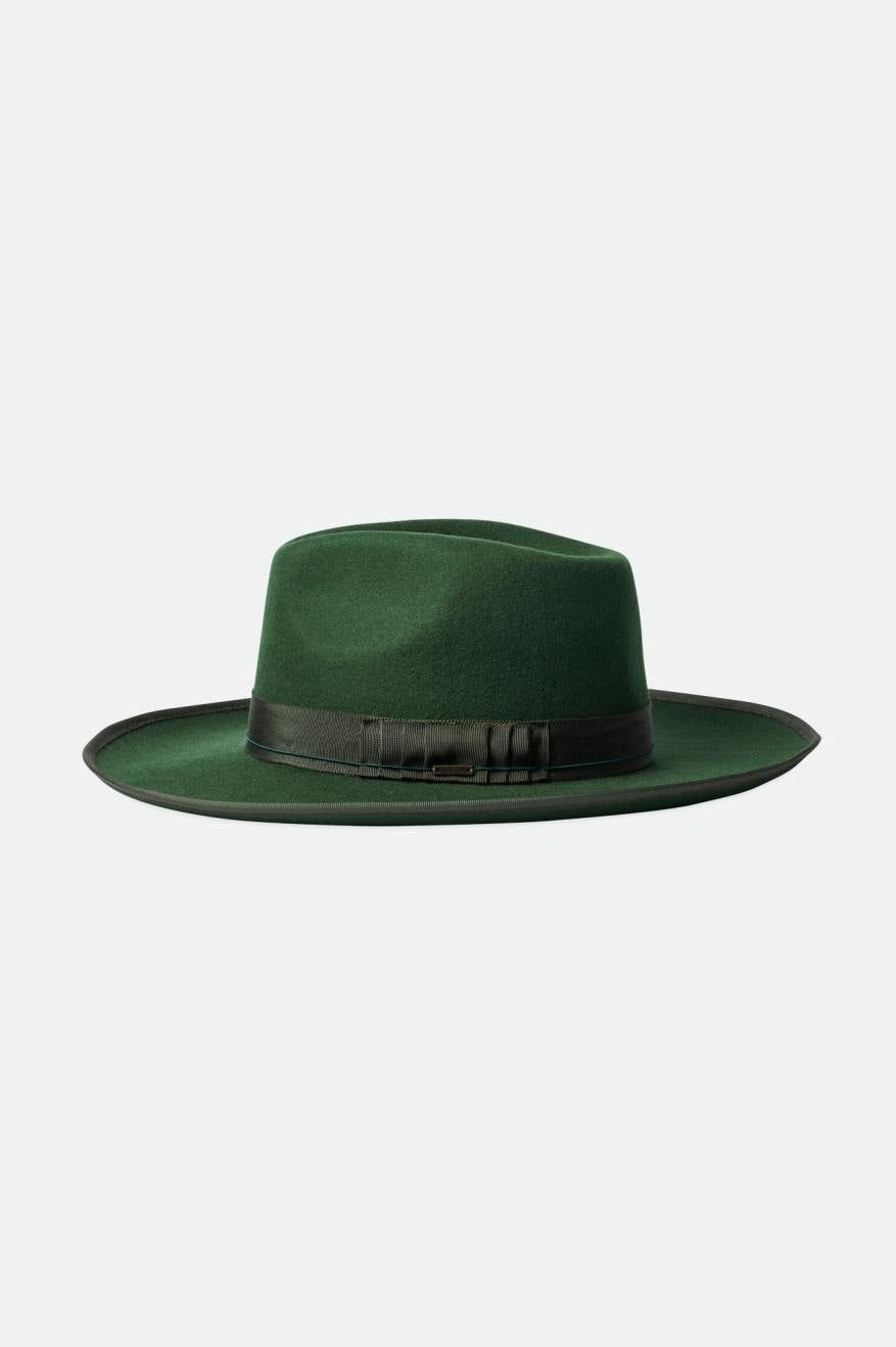 Green Men's Brixton Reno Fedoras | 968371-ZUV