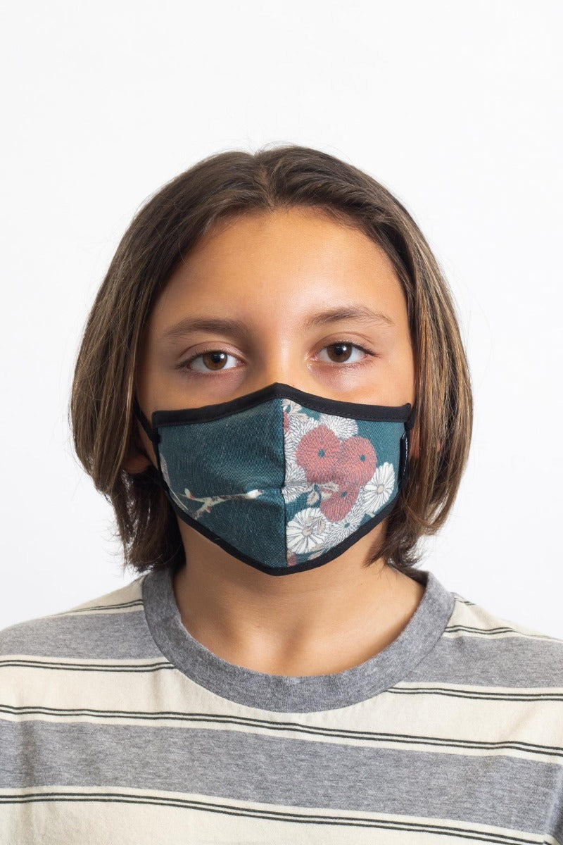 Green Unisex Brixton Youth Antimicrobial Face Masks | 046925-ZKD