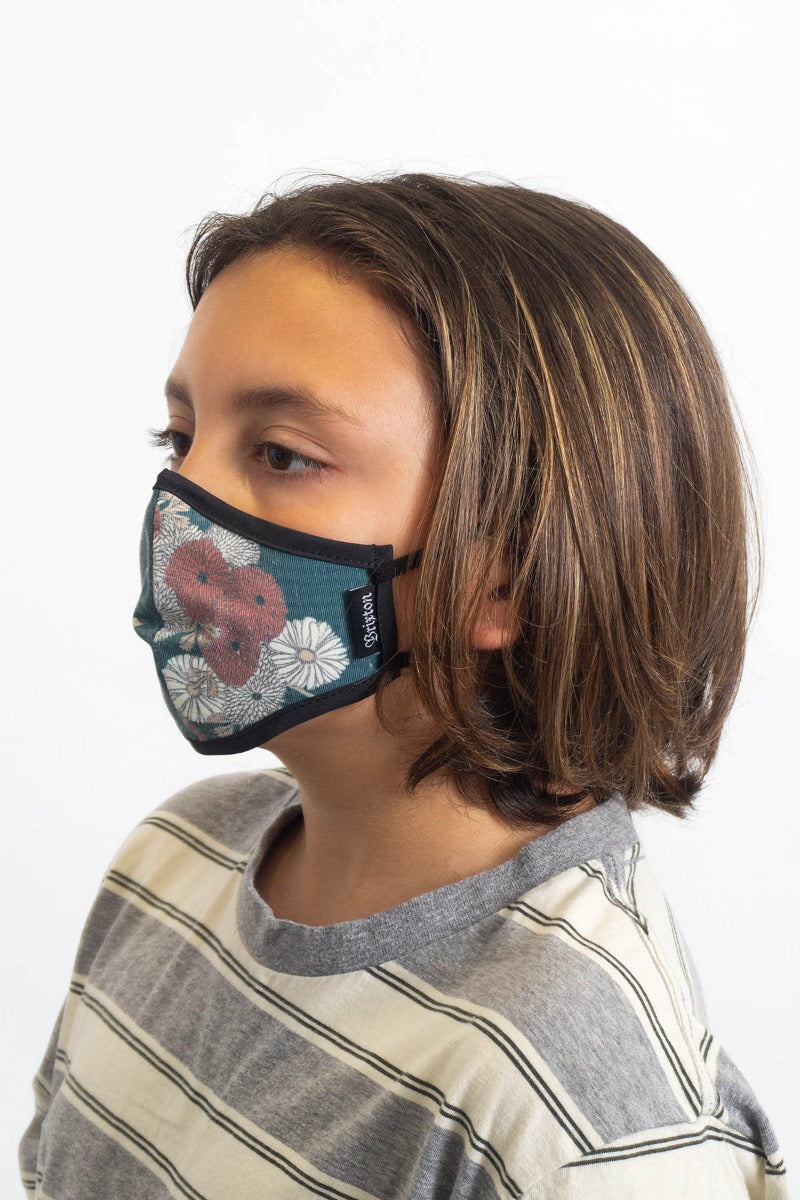 Green Unisex Brixton Youth Antimicrobial Face Masks | 046925-ZKD