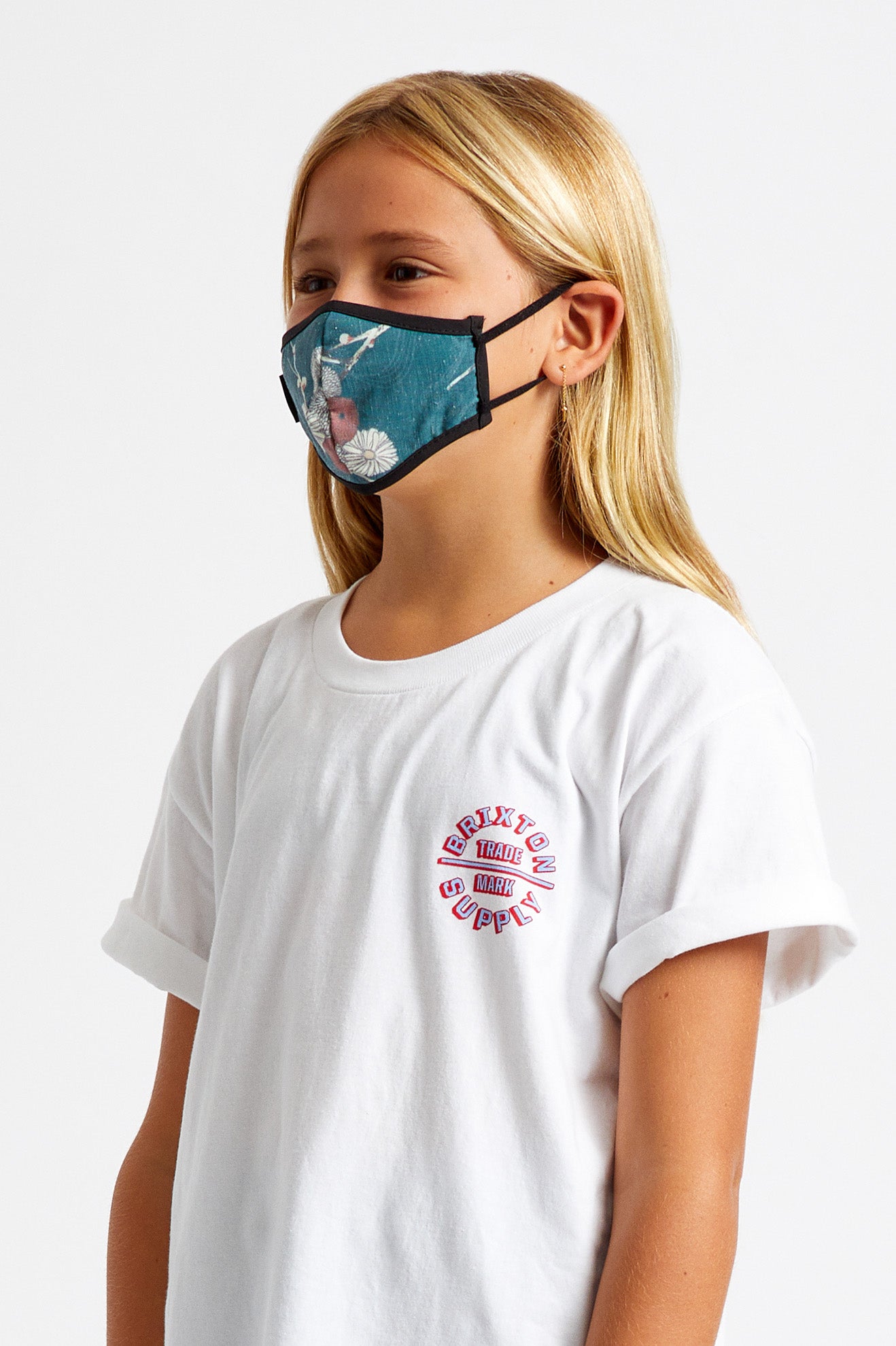 Green Unisex Brixton Youth Antimicrobial Face Masks | 046925-ZKD