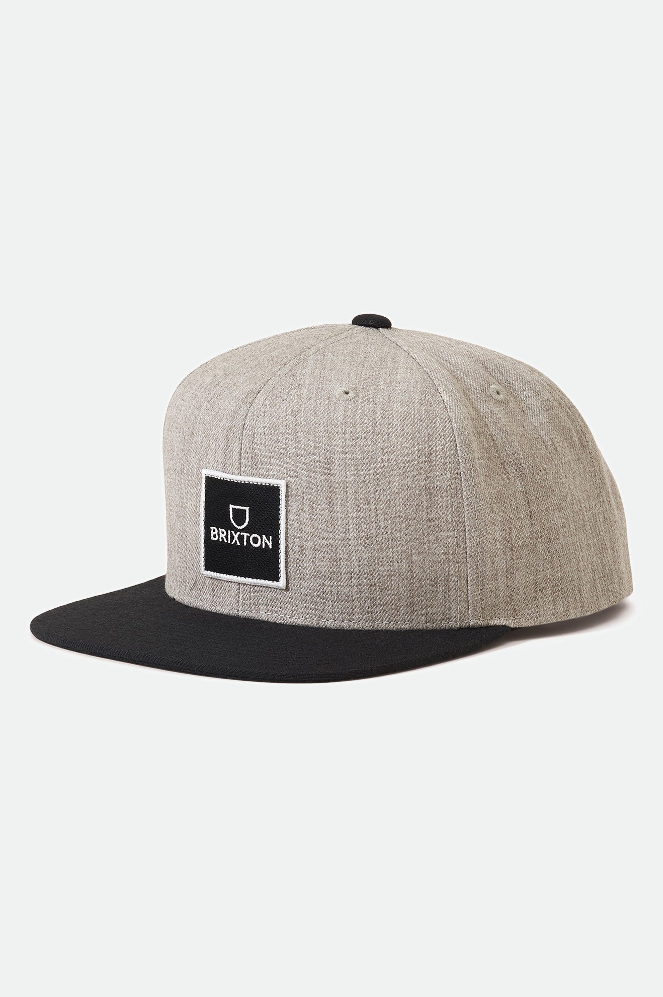 Grey / Black Men\'s Brixton Alpha Square Netlpus MP Caps | 130465-MYQ