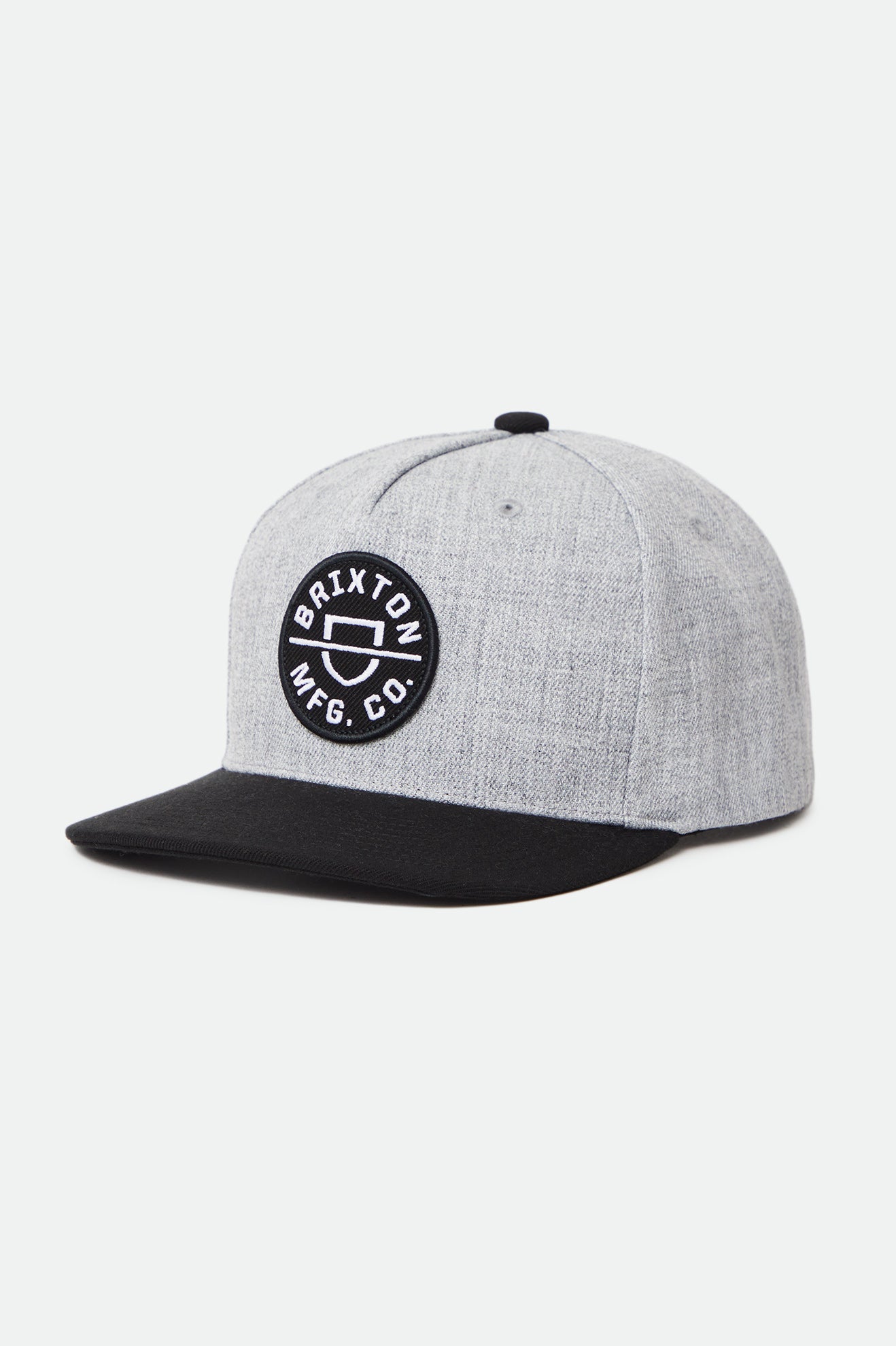 Grey / Black Men\'s Brixton Crest C NetPlus MP Caps | 961057-USH