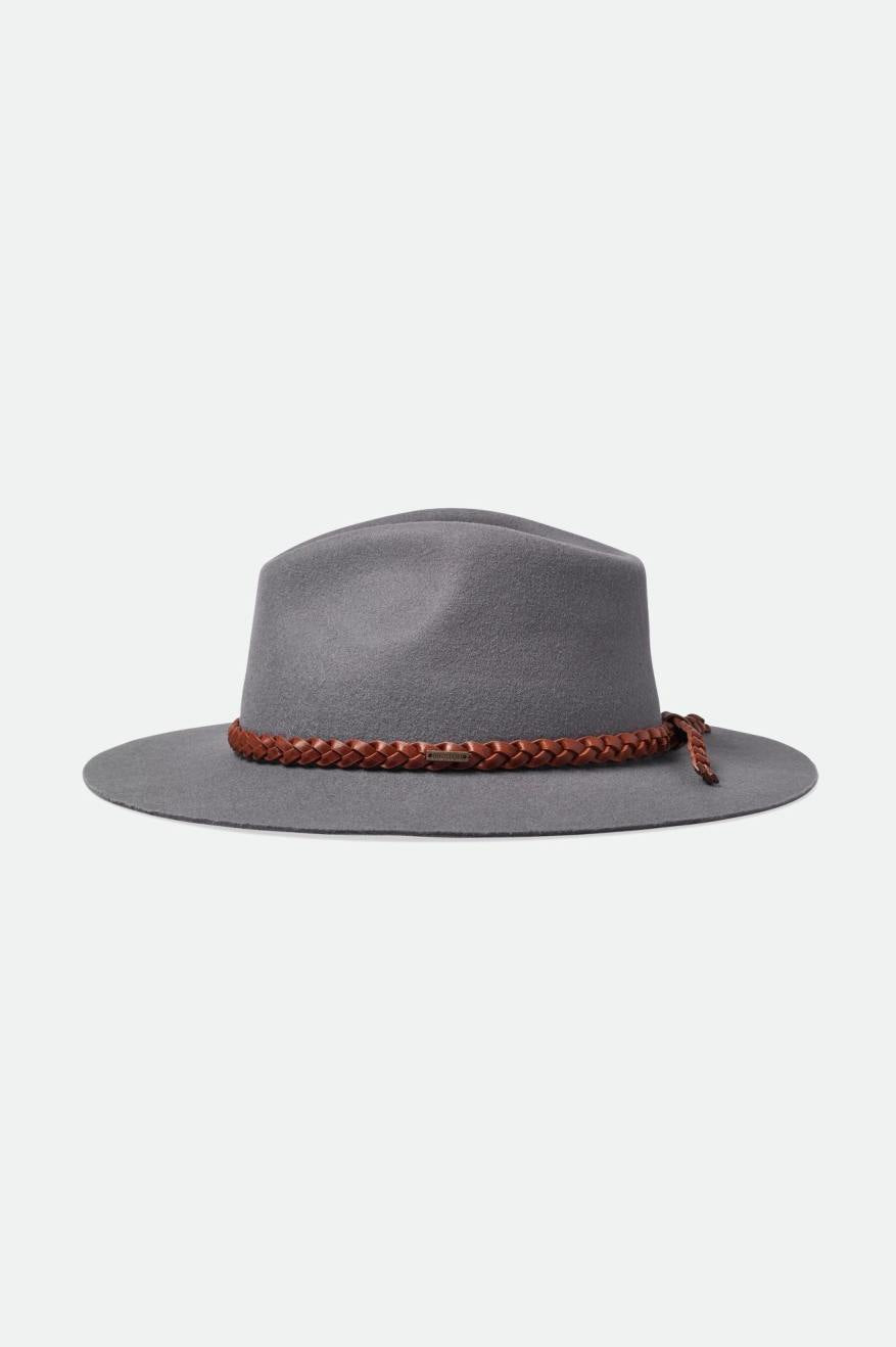 Grey Men's Brixton Messer Western Fedoras | 384012-VZQ