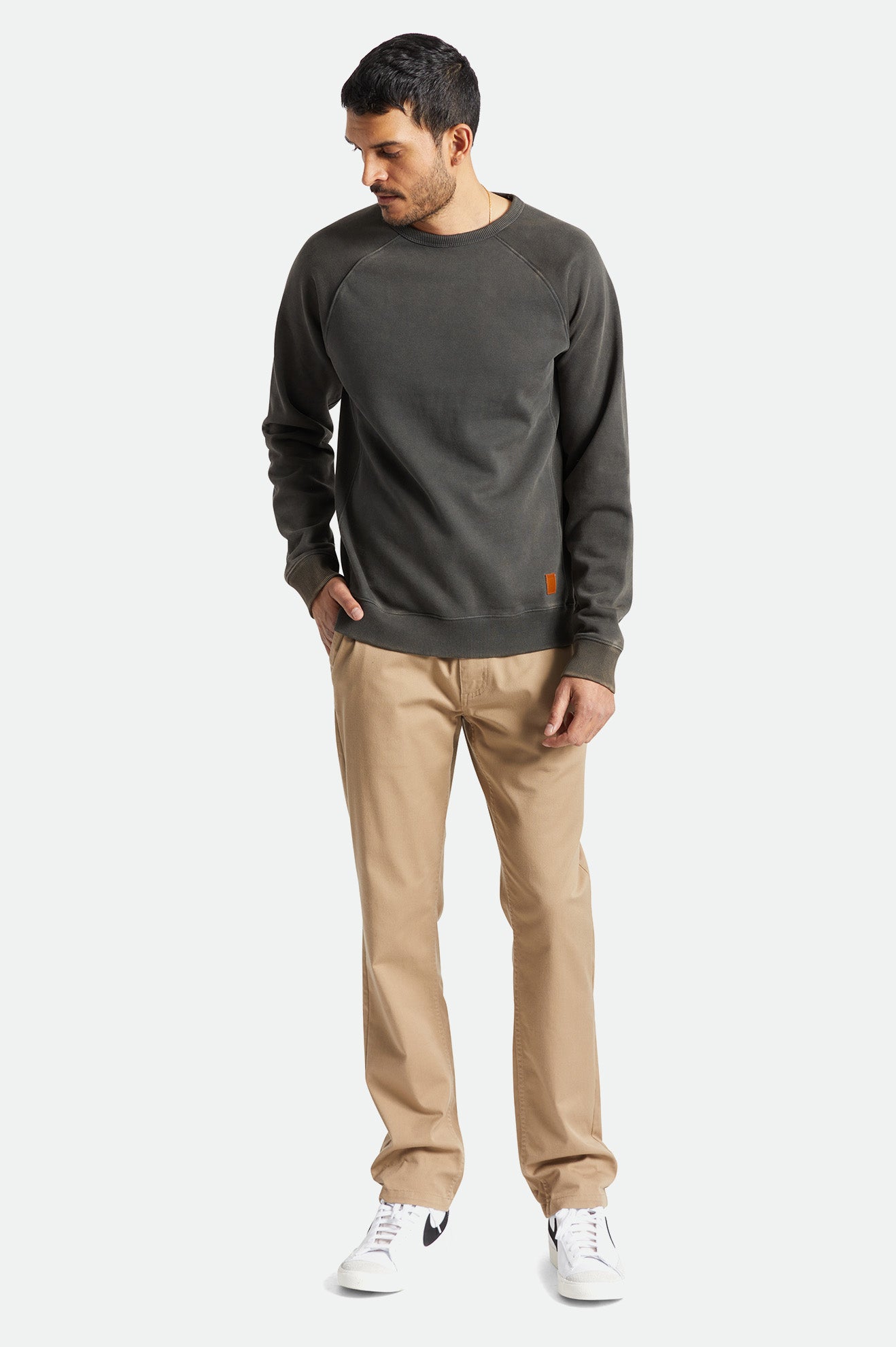 Khaki Men's Brixton Choice Chino Pants | 736980-DNR