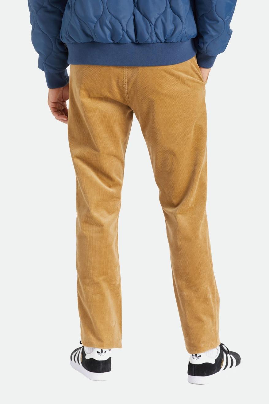 Khaki Men's Brixton Choice Chino Regular Pants | 798164-MLU