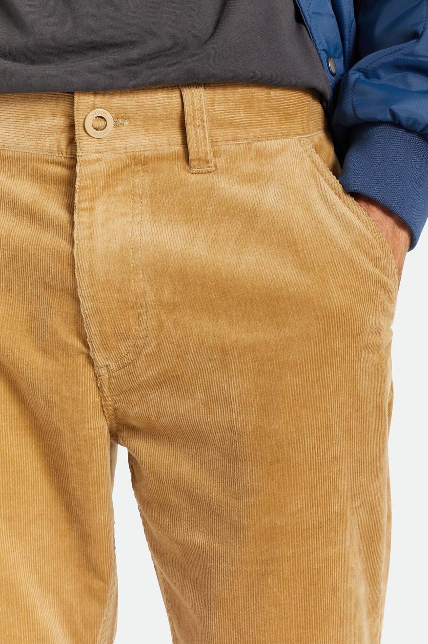 Khaki Men's Brixton Choice Chino Regular Pants | 798164-MLU