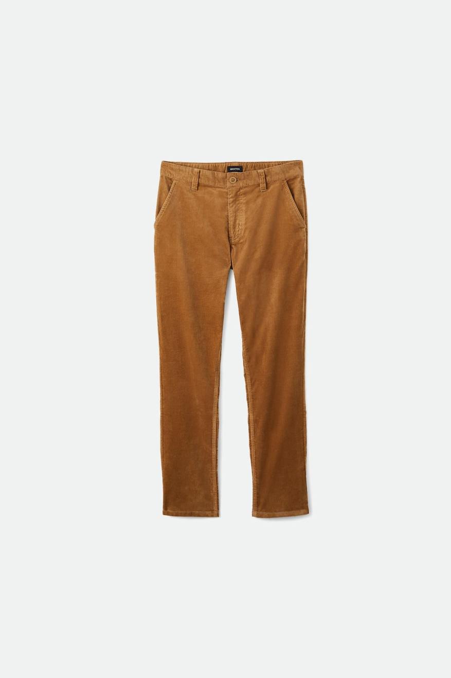 Khaki Men's Brixton Choice Chino Regular Pants | 798164-MLU