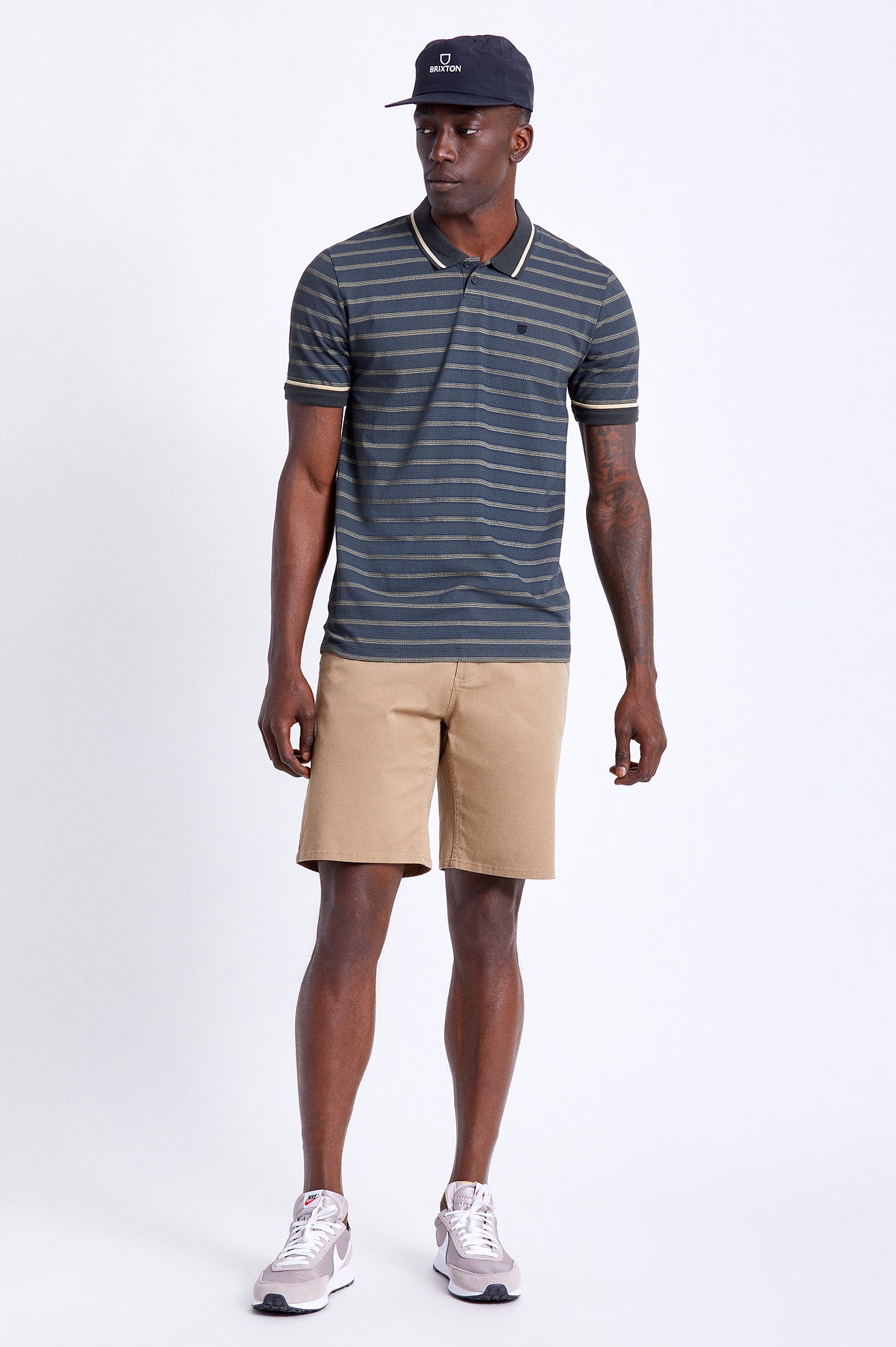 Khaki Men's Brixton Choice Chino Shorts | 236147-PZV