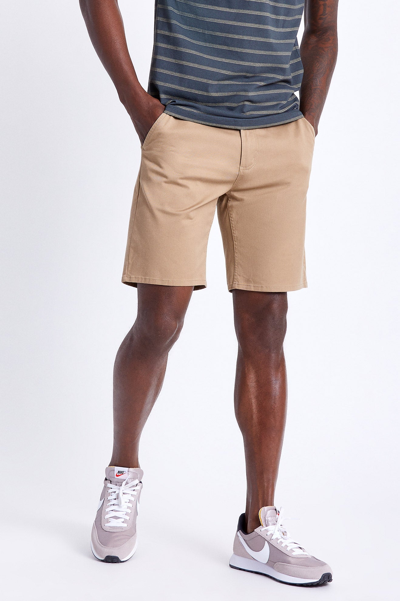 Khaki Men\'s Brixton Choice Chino Shorts | 236147-PZV