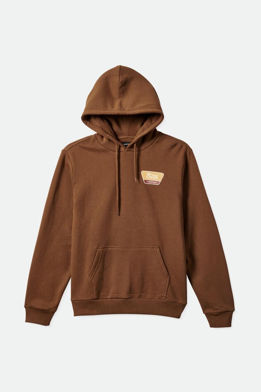 Light Gold Men's Brixton Linwood Hoodie | 567809-WXF