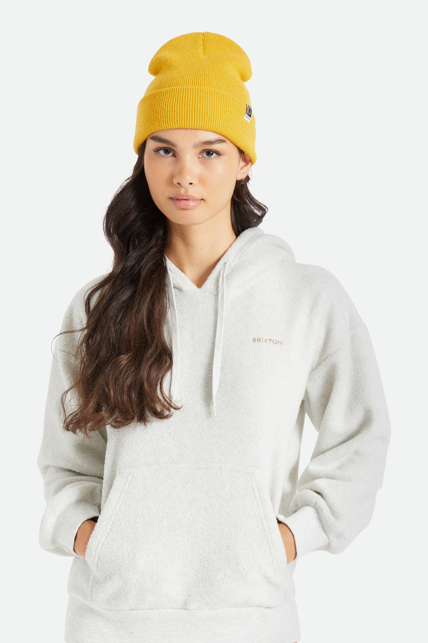 Mustard Women's Brixton Harbor Beta Watch Cap Beanie | 389652-TLC