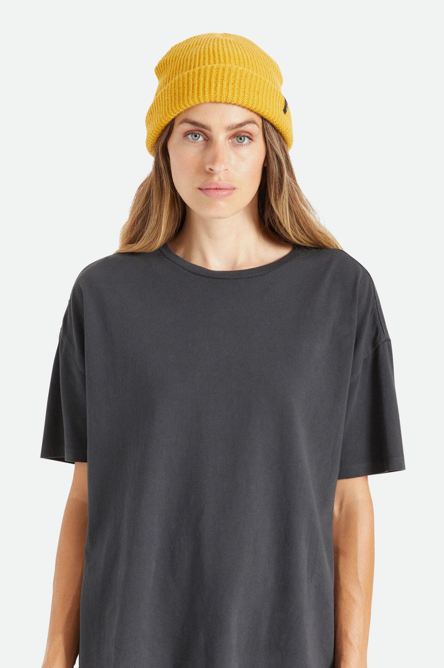 Mustard Women's Brixton Heist Beanie | 150867-OWX