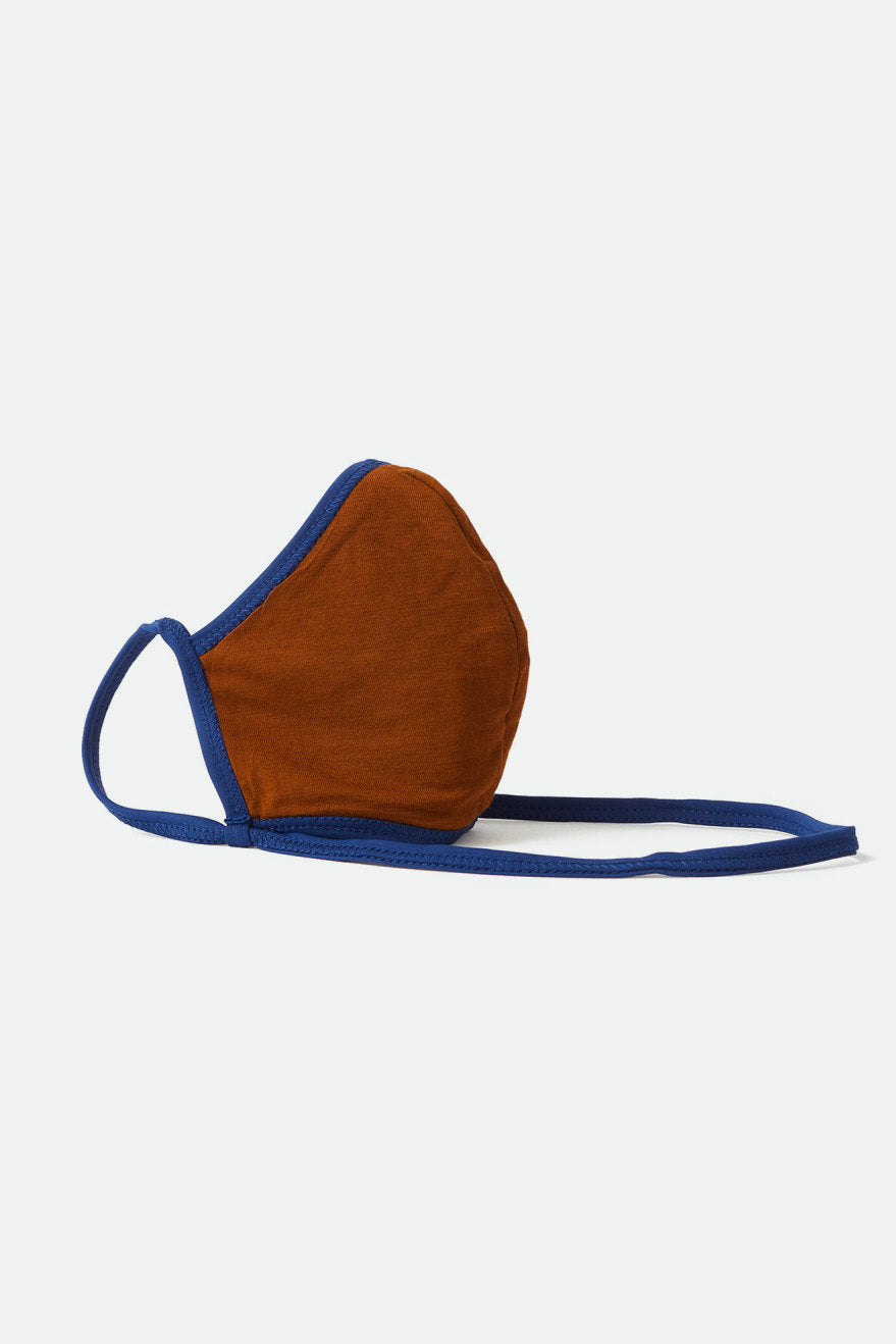 Navy / Brown Unisex Brixton Everything Face Masks | 216375-CTM