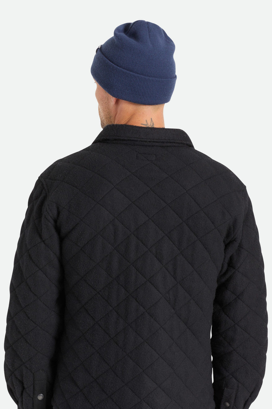 Navy Men's Brixton Harbor Beta Watch Cap Beanie | 821704-KDM