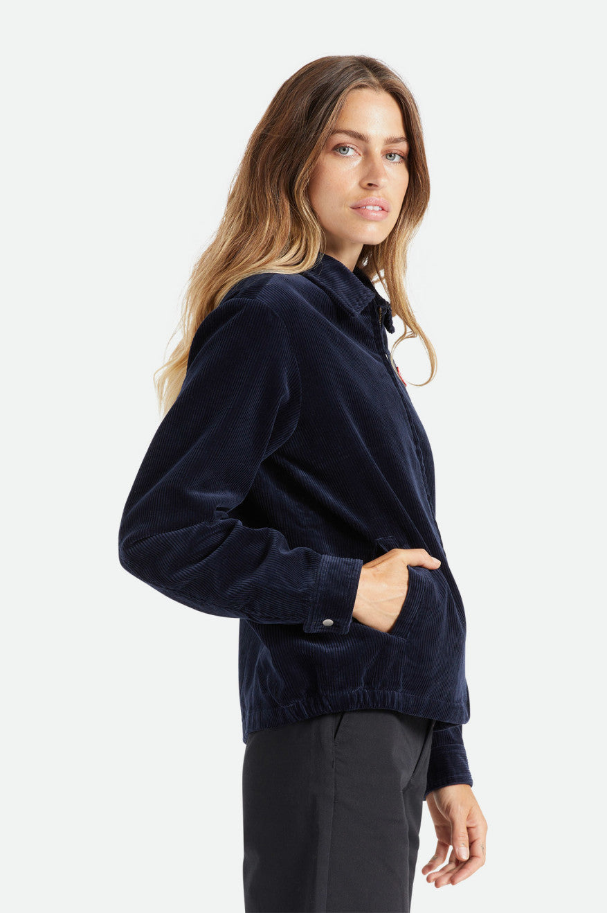 Navy Women's Brixton Utopia Jackets | 746208-XIF