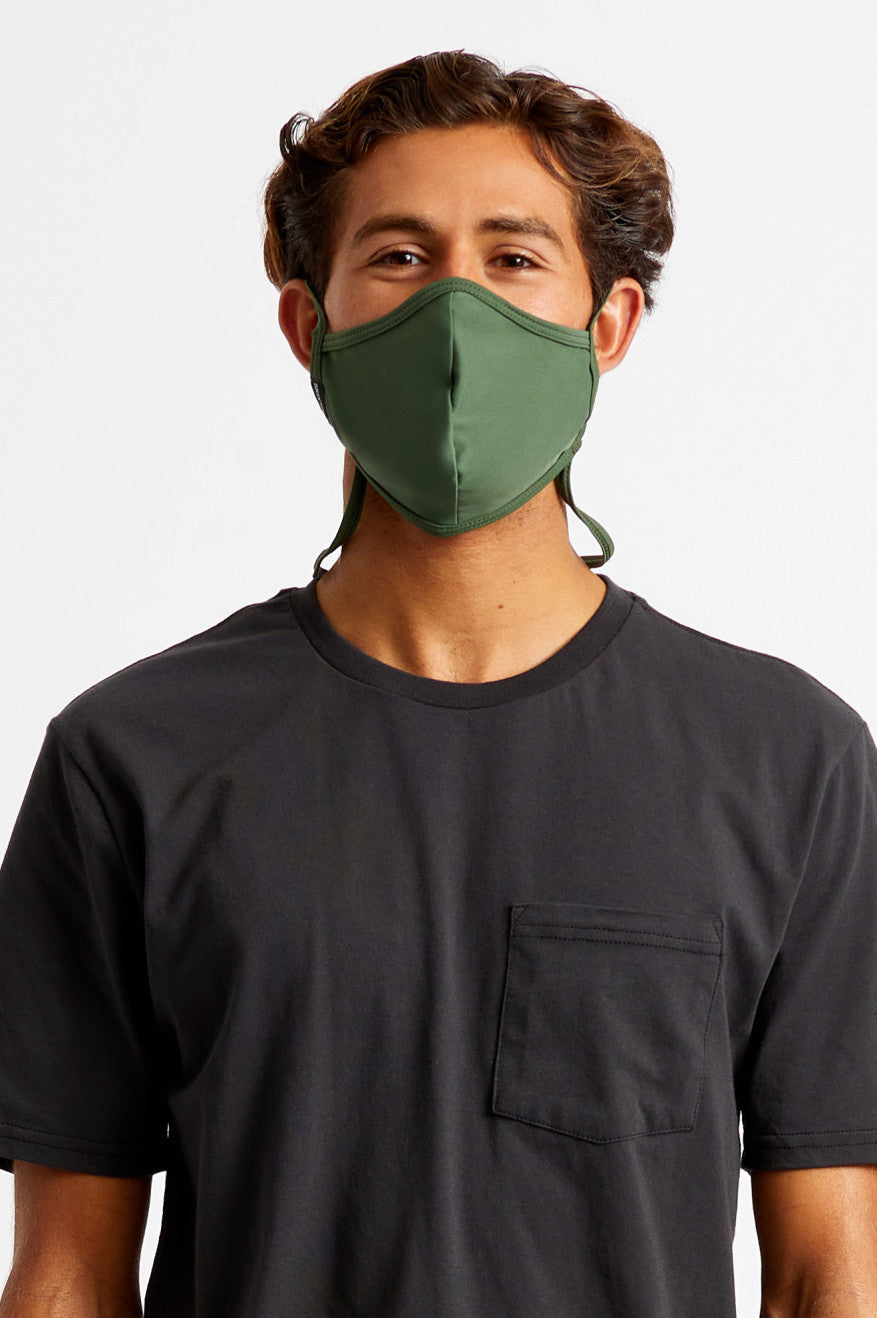 Olive / Black Unisex Brixton Everything Face Masks | 375906-LHD