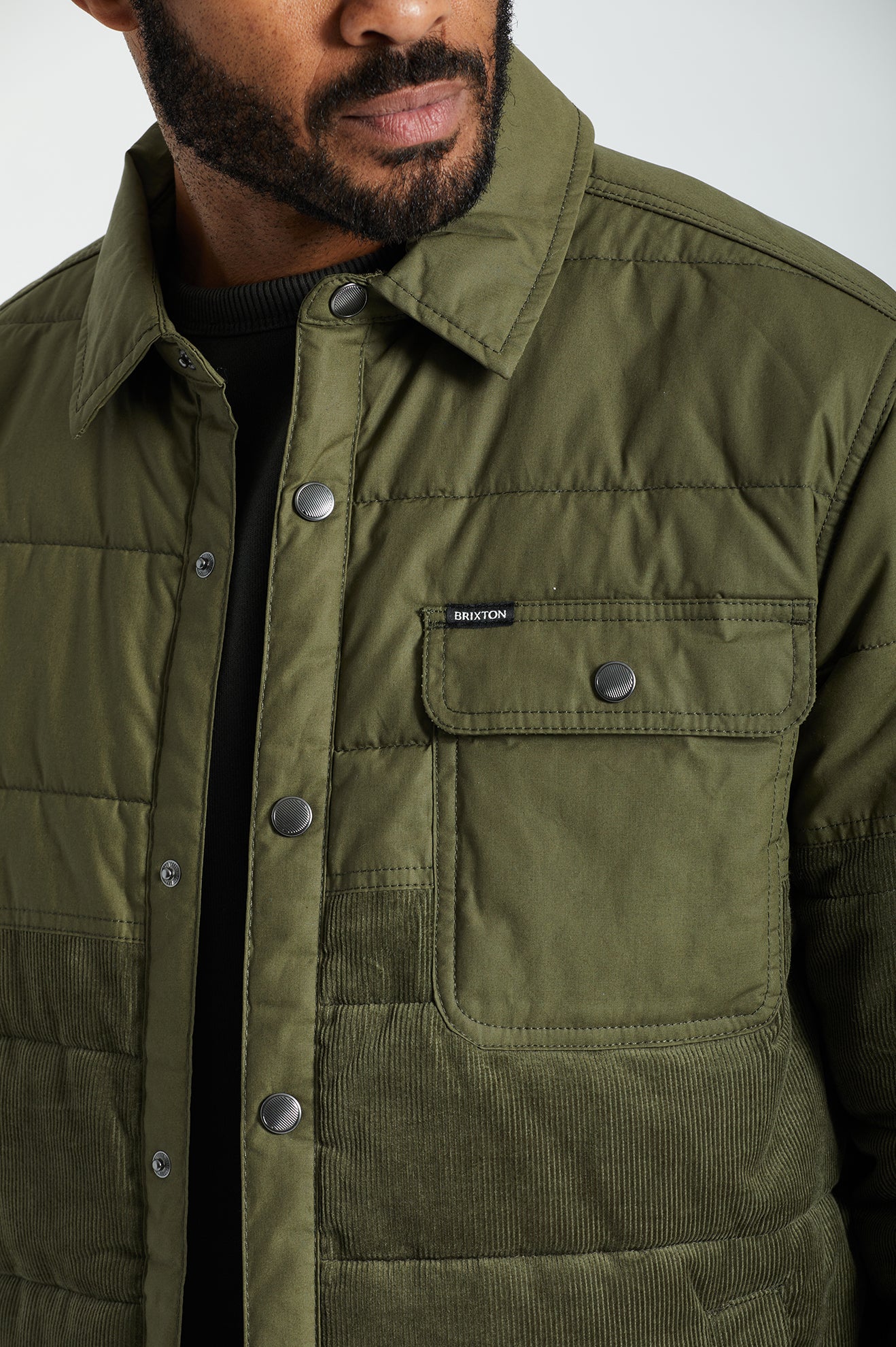 Olive Men's Brixton Cass Jackets | 712349-XSH