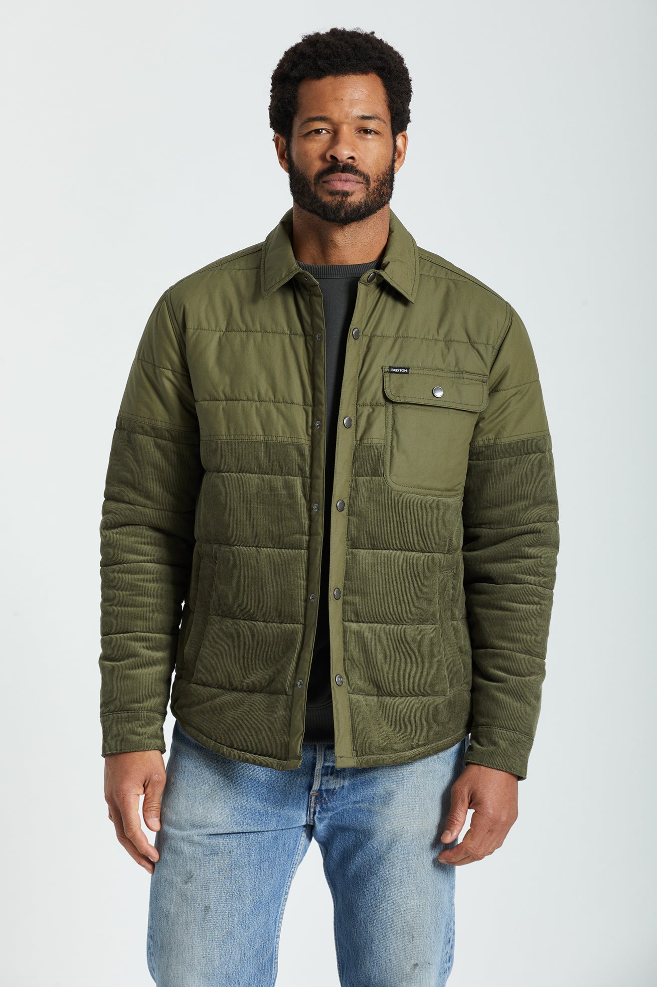 Olive Men\'s Brixton Cass Jackets | 712349-XSH