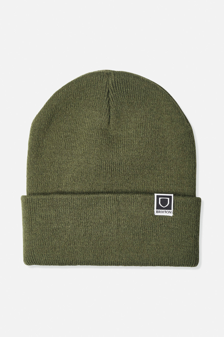 Olive Men\'s Brixton Harbor Beta Watch Cap Beanie | 425389-JEH