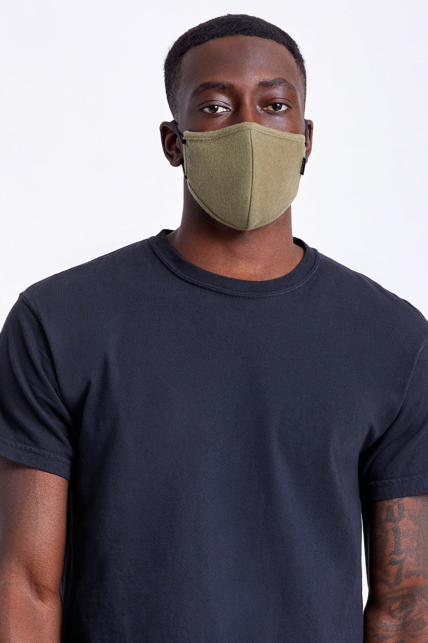 Olive Unisex Brixton Arctic Fleece Face Masks | 813074-RTK