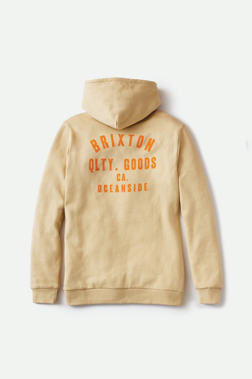 Orange Men's Brixton Woodburn Oceanside Fleece Hoodie | 917806-OVD