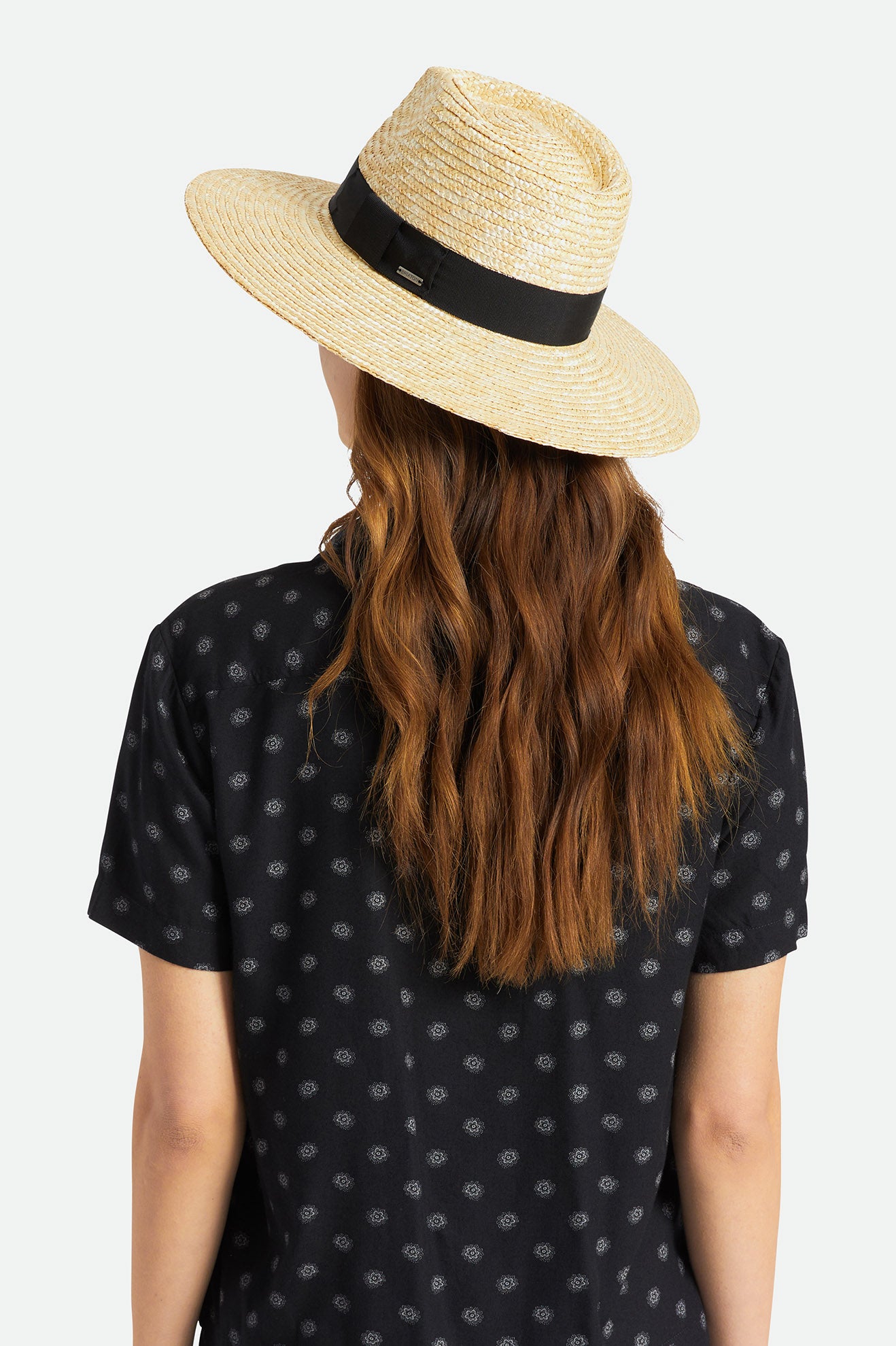 Orange Women's Brixton Joanna Straw Hats | 764021-PFR