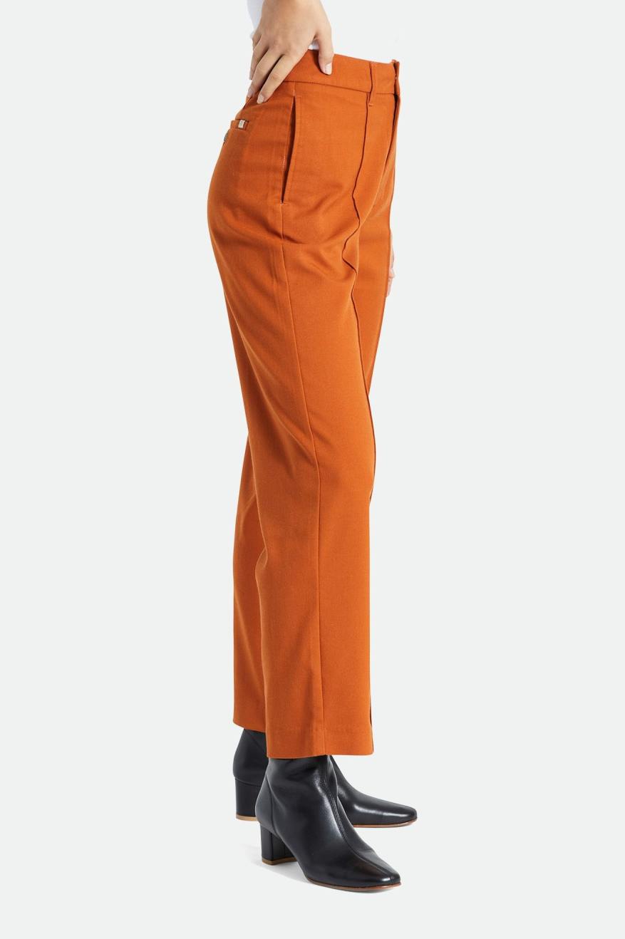 Orange Women's Brixton Retro Trouser Bottoms | 473280-OAS