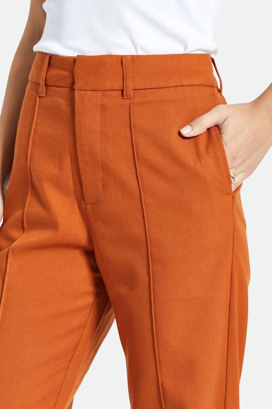 Orange Women's Brixton Retro Trouser Bottoms | 473280-OAS