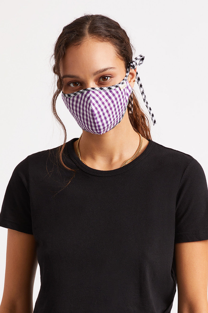 Purple Unisex Brixton Lightweight Antimicrobial Face Masks | 876592-FTH