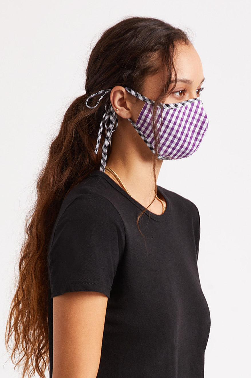 Purple Unisex Brixton Lightweight Antimicrobial Face Masks | 876592-FTH