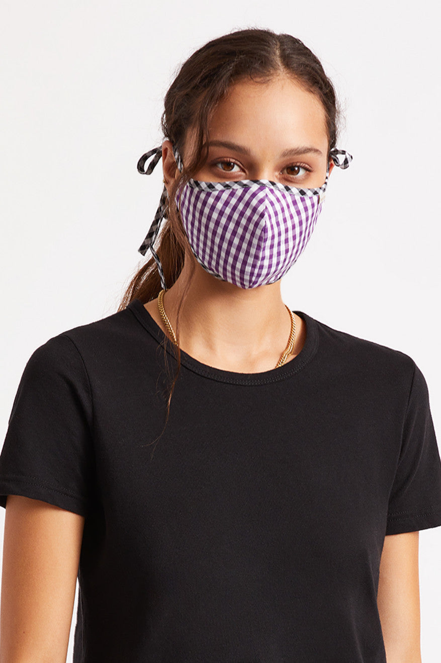 Purple Unisex Brixton Lightweight Antimicrobial Face Masks | 876592-FTH