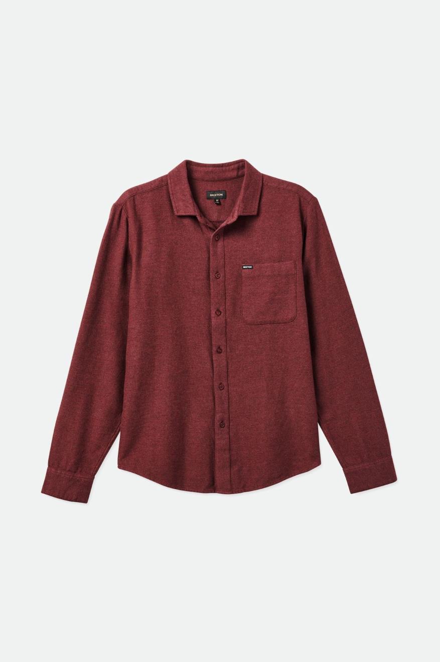 Red Men's Brixton Bixby Reserve L/S Flannels | 169743-VNI