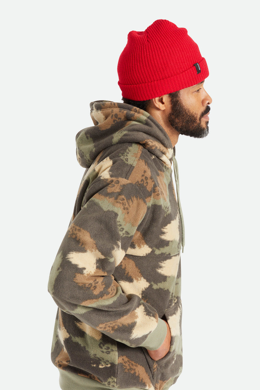 Red Men's Brixton Heist Beanie | 401859-KQZ