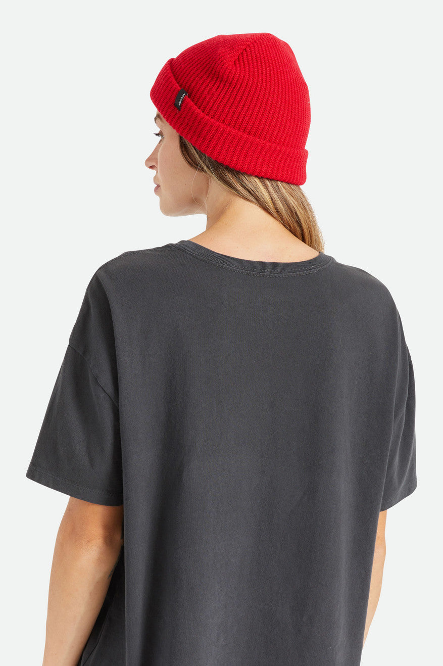 Red Men's Brixton Heist Beanie | 401859-KQZ