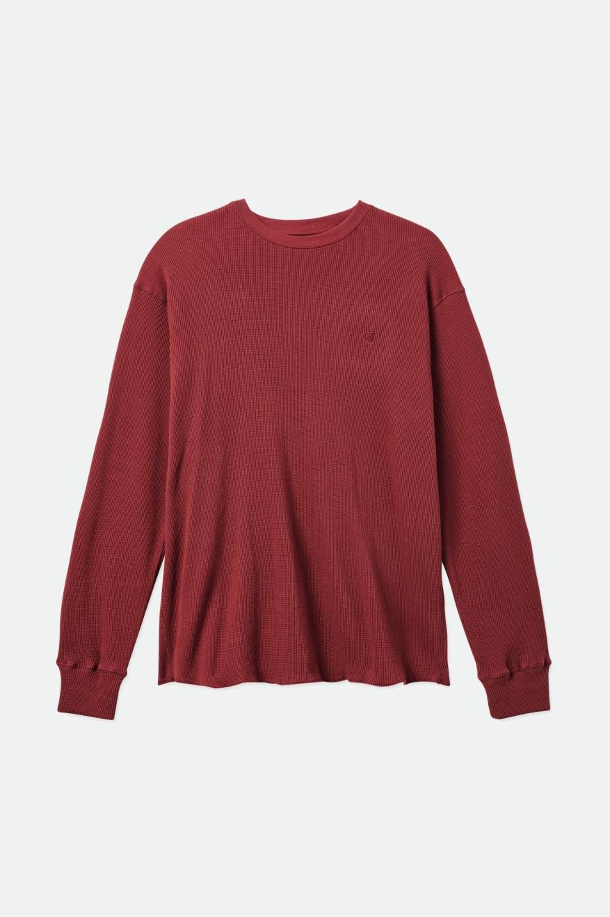 Red Men's Brixton Reserve Thermal L/S Knitwear | 843157-KNB