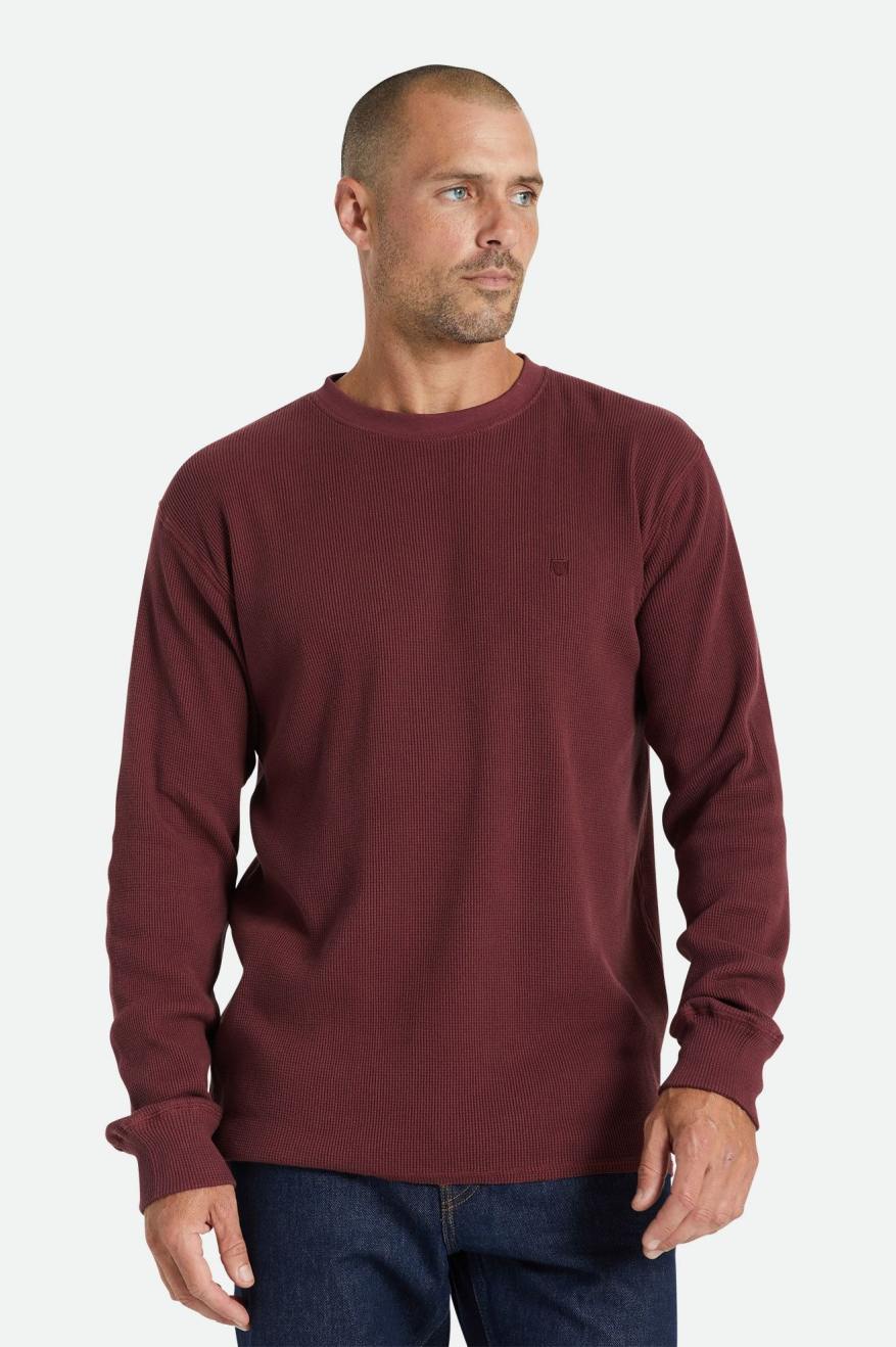 Red Men\'s Brixton Reserve Thermal L/S Knitwear | 843157-KNB