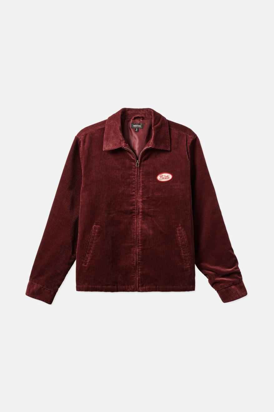 Red Men's Brixton Utopia Jackets | 865102-MCA