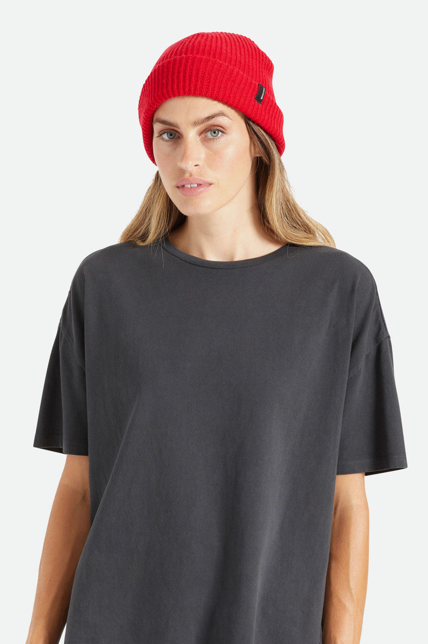 Red Women's Brixton Heist Beanie | 103952-MUO