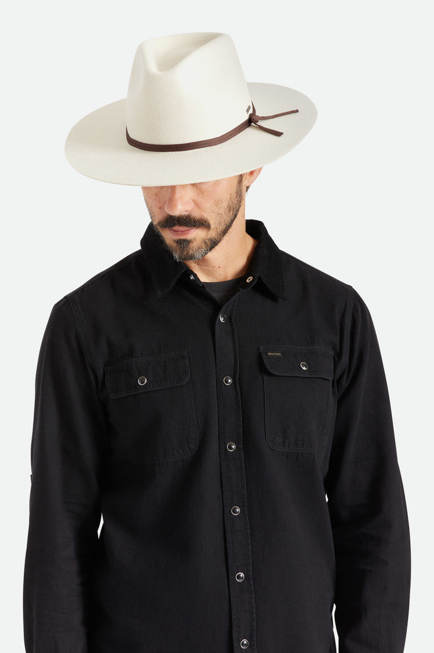 White Men's Brixton Cohen Cowboy Hats | 301475-FYP