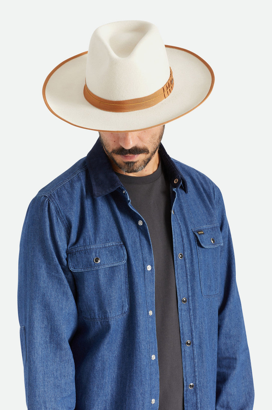 White Men's Brixton Reno Fedoras | 543860-OTS