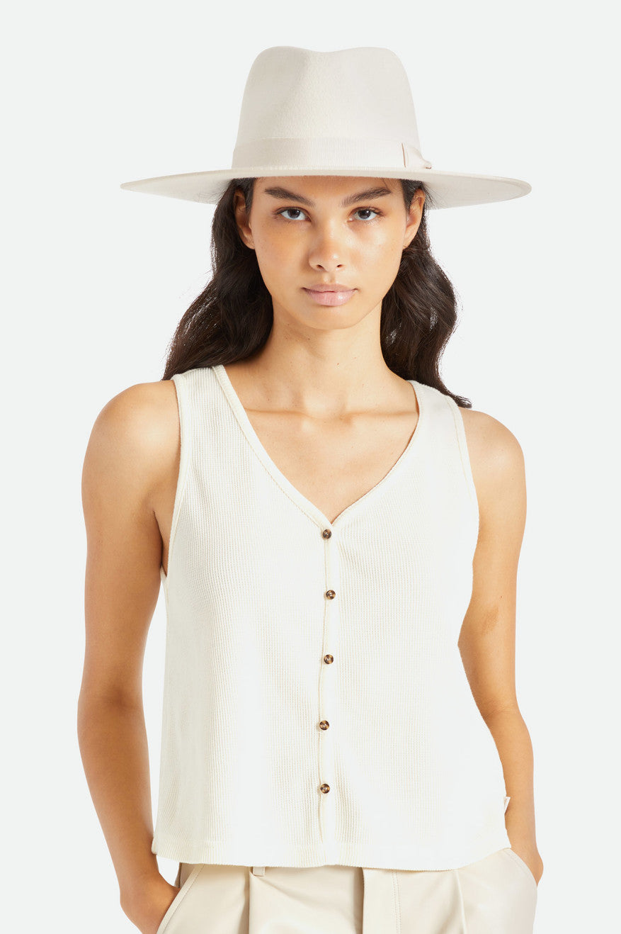 White Women's Brixton Jo Rancher Hat Hats | 906241-ZAW